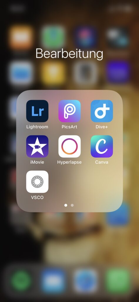 Apps für Bearbeitung