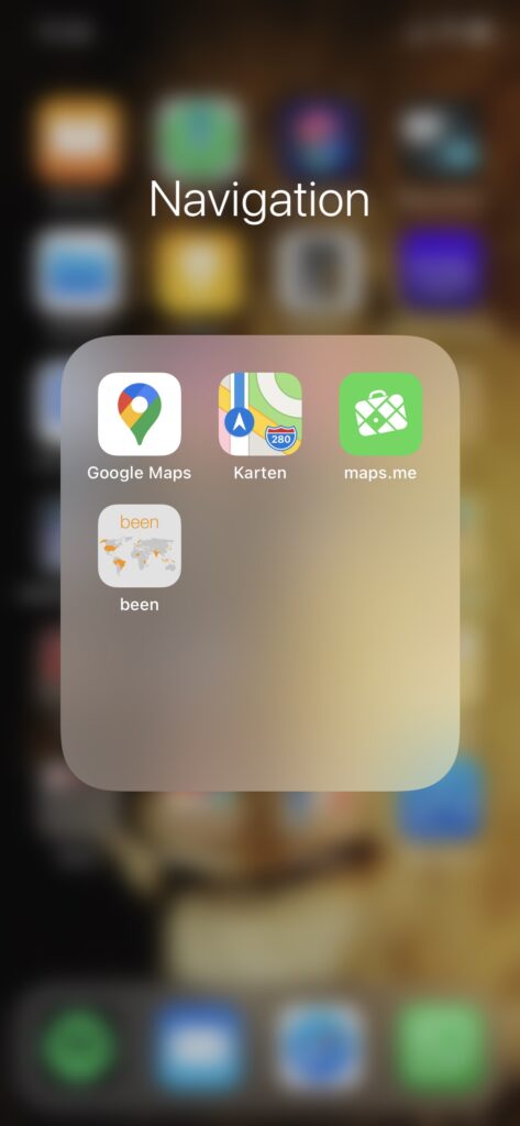 Navigation, Reiseapps